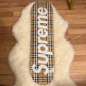 UNWRAPPED Supreme Burberry Skateboard